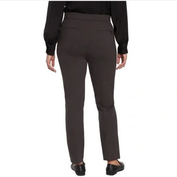 SOILED Banana Republic Women's Ponte Stretch Pants Brown Size 16 $80 4C618 - Picture 2 of 4